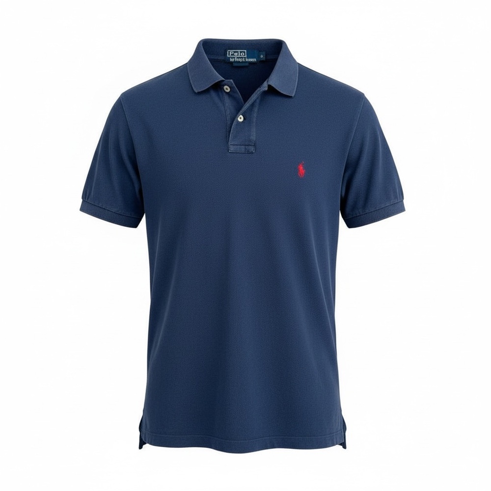 🔵 👕 Polo Ralph Lauren Navy Polo Shirt | Men’s M | Custom Fit